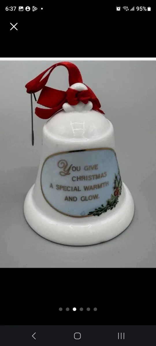 New Hallmark 1988 Keepsake Ornament - Mother and Dad image indicator(3)