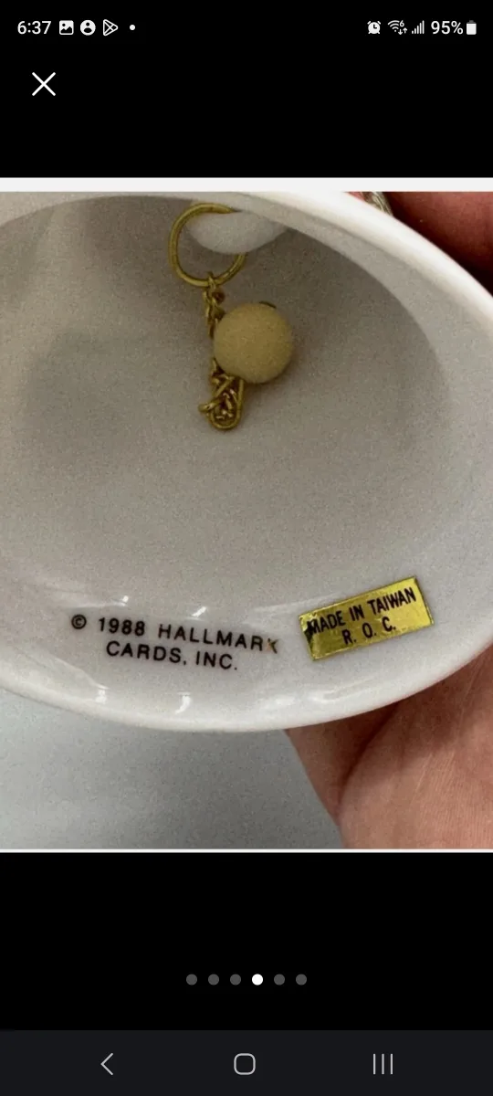 New Hallmark 1988 Keepsake Ornament - Mother and Dad image indicator(4)