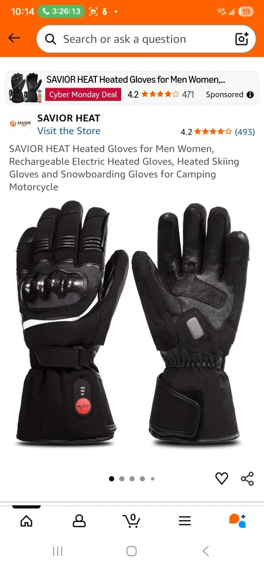 SAVIOR HEAT Heated Gloves - Medium image indicator(2)