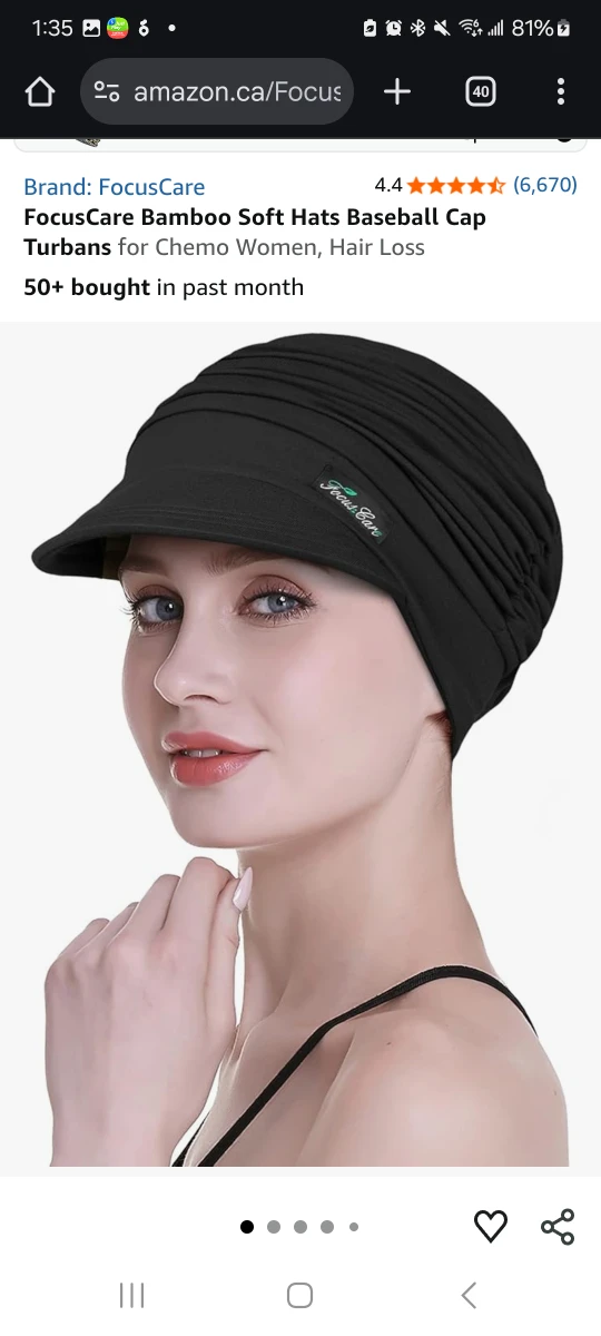 🥕 FocusCare Bamboo Soft Hat Baseball Cap New