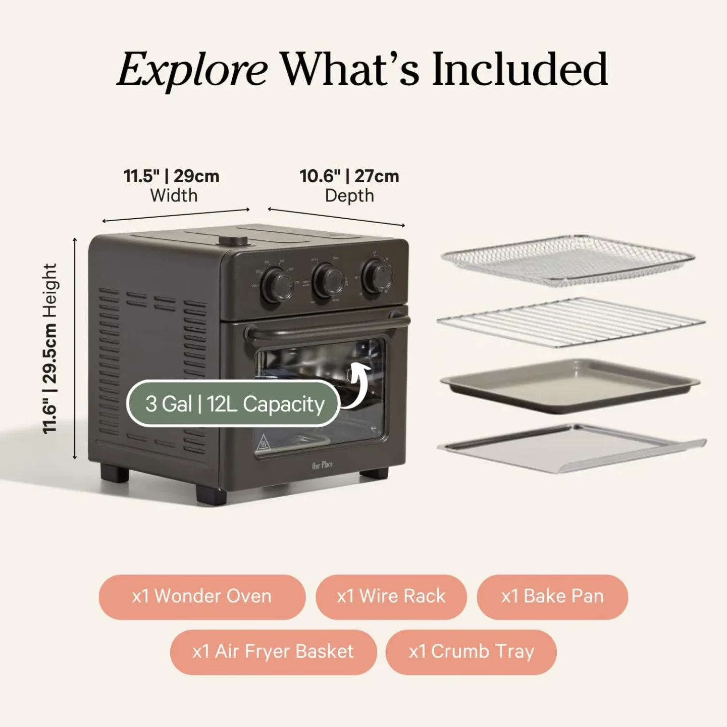 Our Place Wonder Oven | 6-in-1 Air Fryer & Toaster Oven image indicator(2)