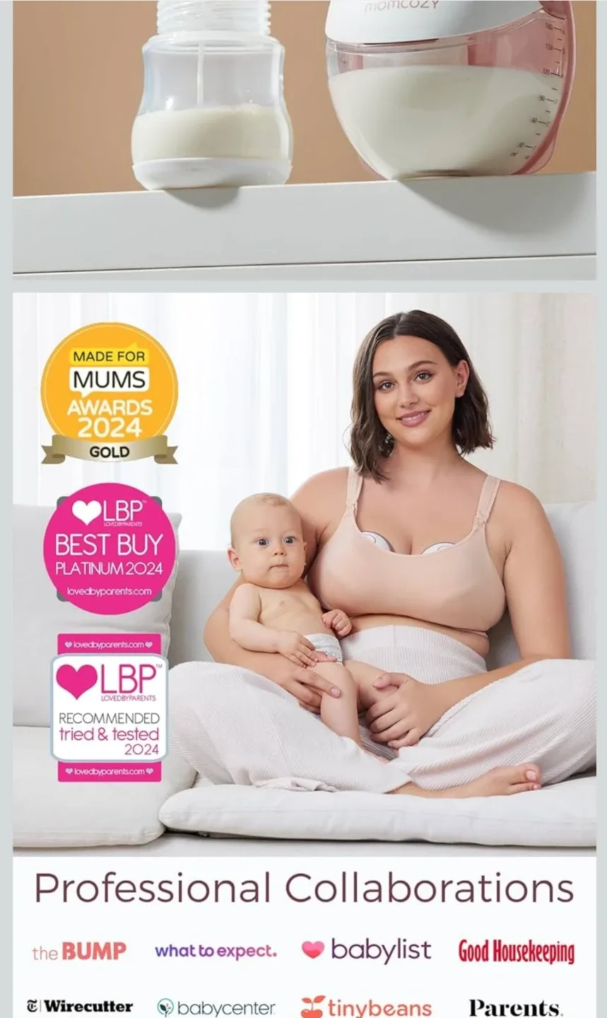 NEWM6 Momcozy Breast Pump Hands Free Mobile Style | image indicator(8)