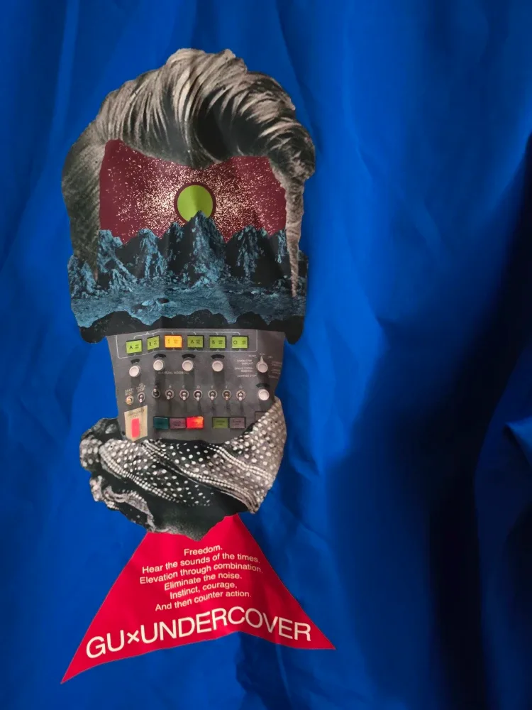 GU x UNDERCOVER David Bowie Blue Coach Jacket - Size XL Japan image indicator(3)