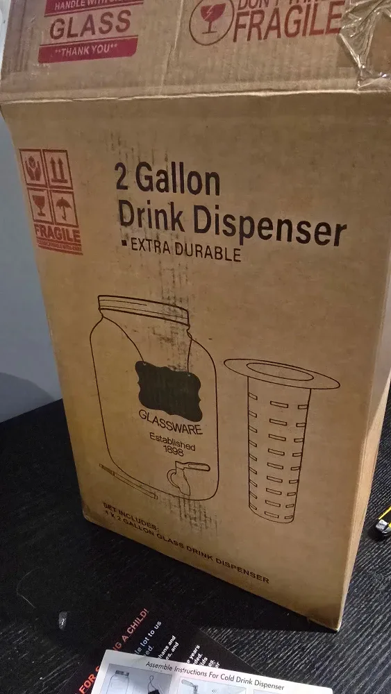 LE'RA Decanter Drink Dispenser - 2 Gal (NEW) image indicator(2)