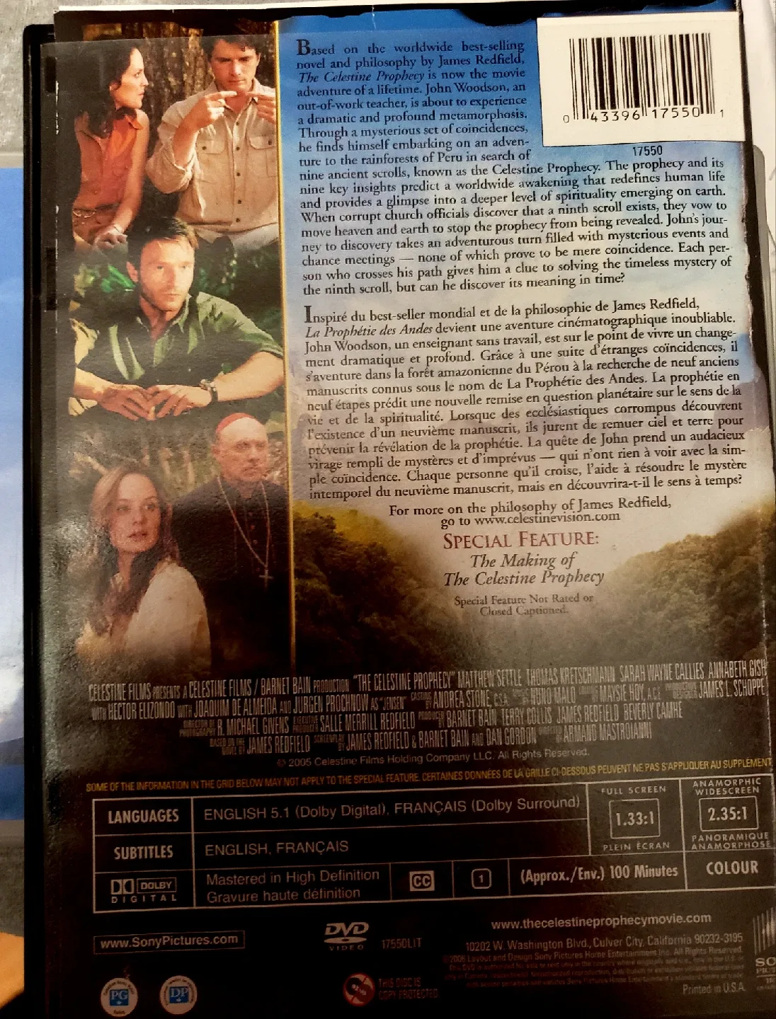 The Celestine Prophecy DVD image indicator(2)
