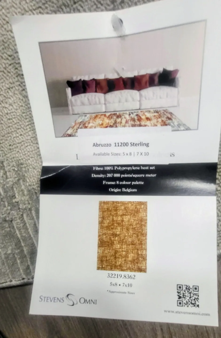 Stevens Omni Abruzzo 11200 Sterling Rug image indicator(3)