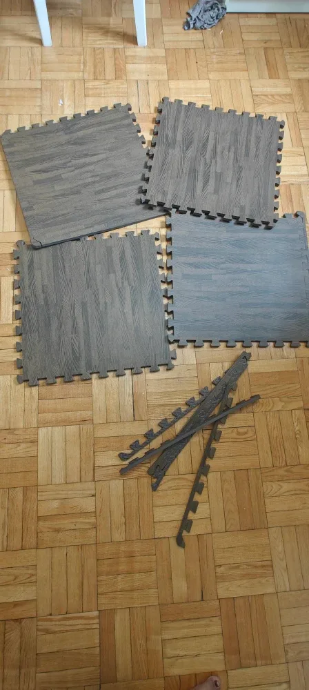 Wood Grain Interlocking Foam Floor mat image indicator(2)