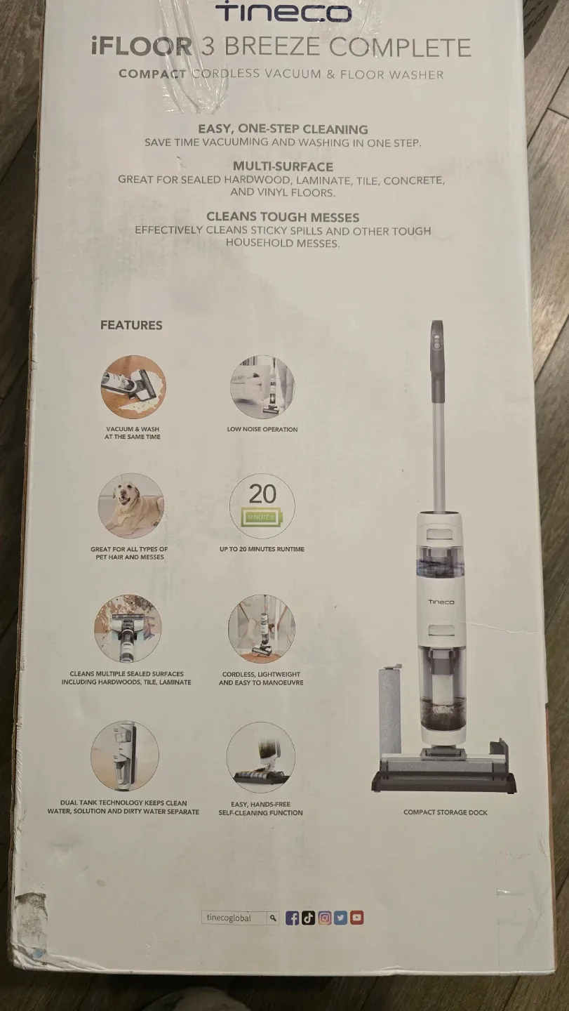 Tineco iFloor 3 Breeze Complete Vacuum