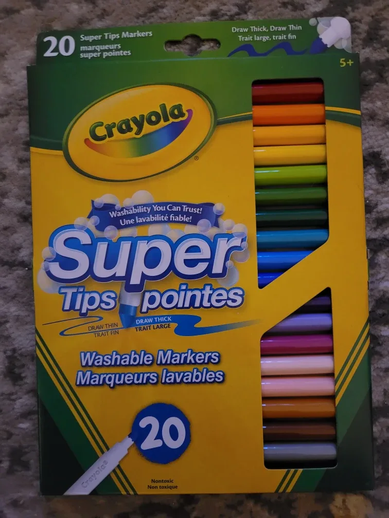Crayola Super Tips Washable Markers - 20 Pack