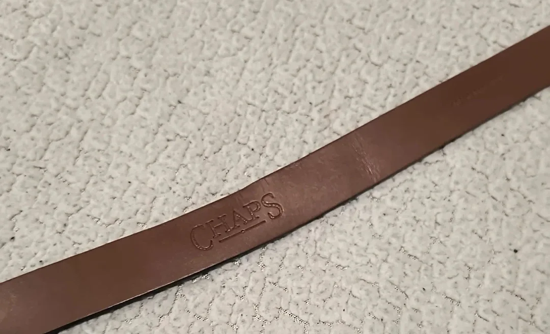 Chaps Brown & Black Leather Belts XL image indicator(3)