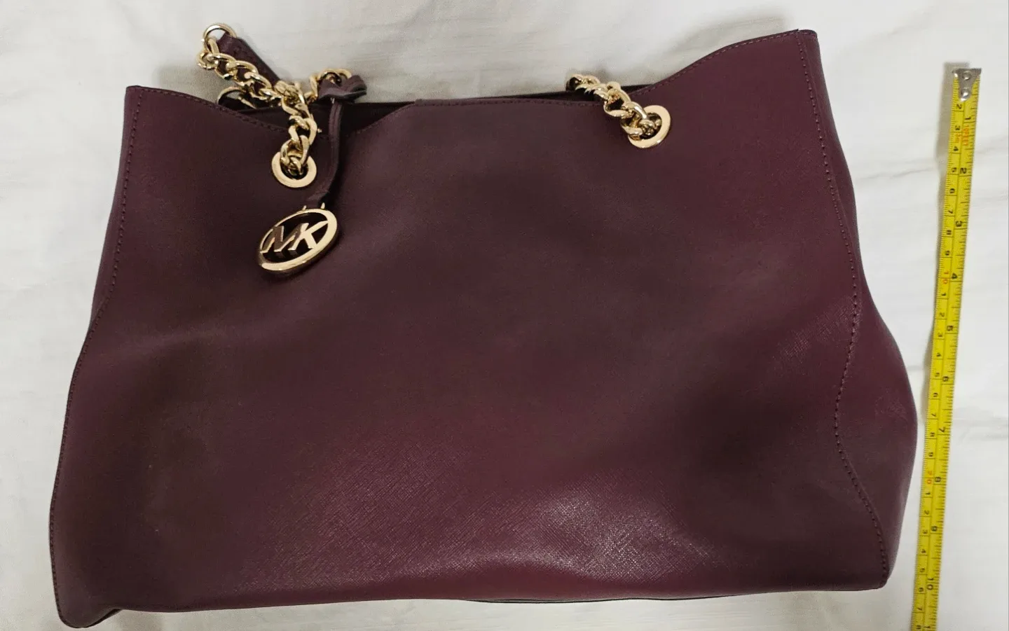 Michael Kors Burgundy Tote Bag image indicator(2)