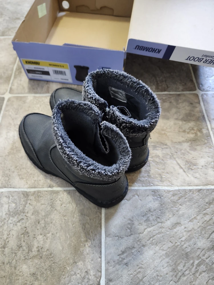 Khombu Addison Women's Size 6 Grey All-Weather Boots - photo 2