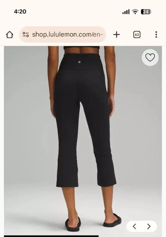 Lululemon Groove Super-High-Rise Crop 23" Size 4