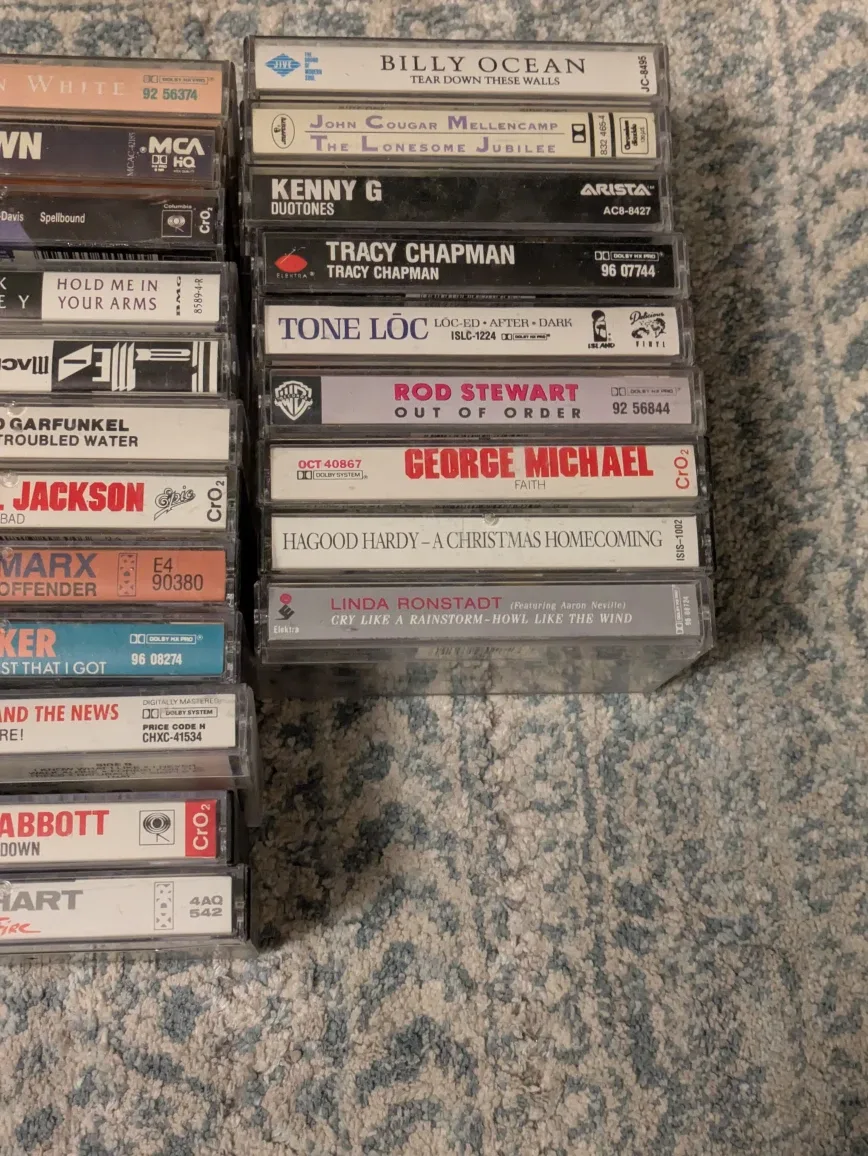 Lot of Vintage Music Cassette Tapes image indicator(3)