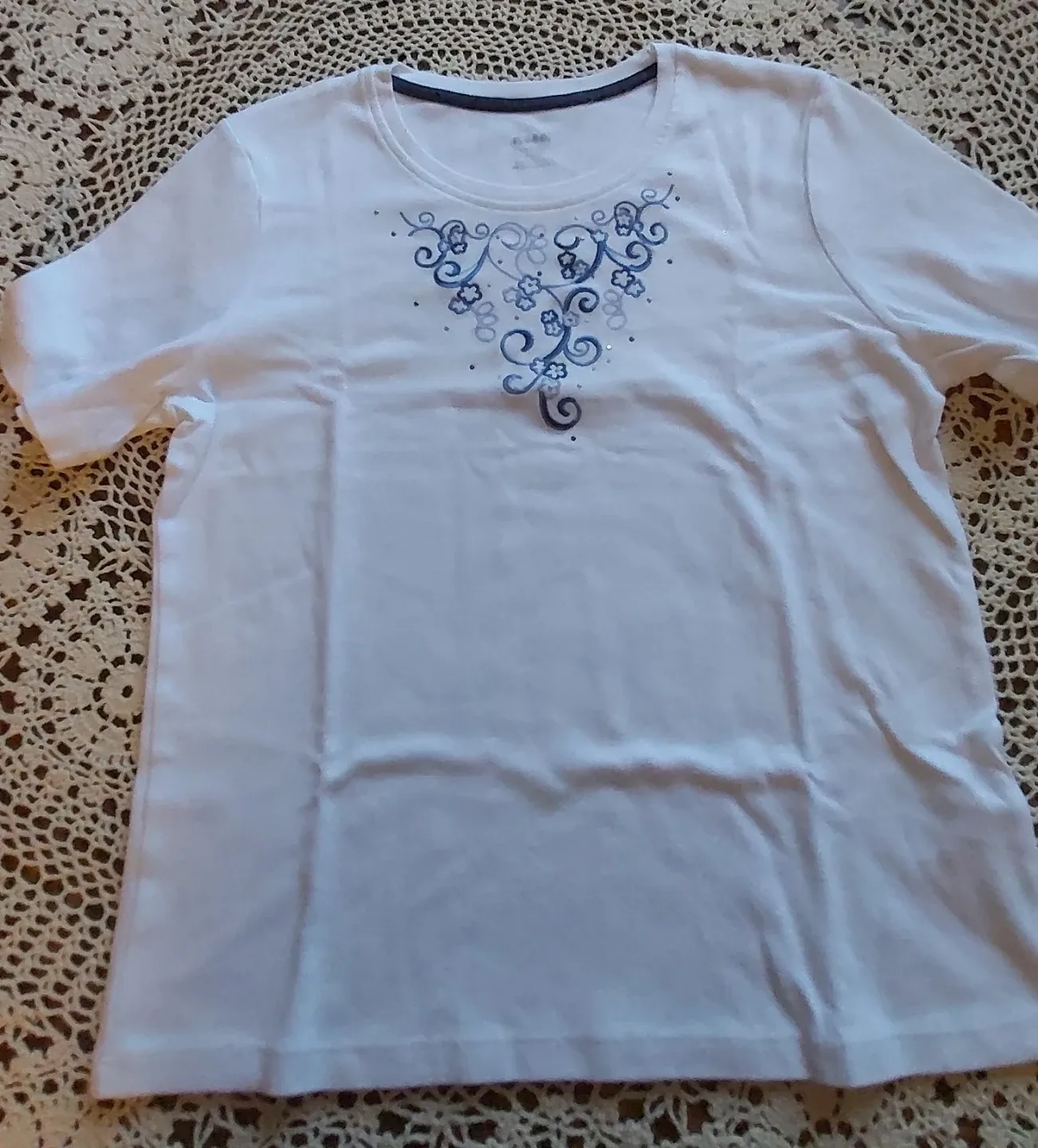 Alia Petite White T-Shirt - Size S/P