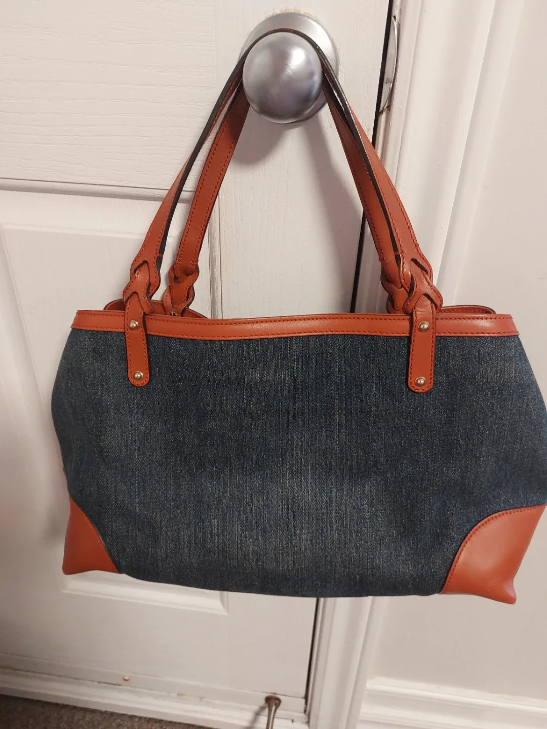 Gucci Denim & Leather Tote Bag image indicator(3)