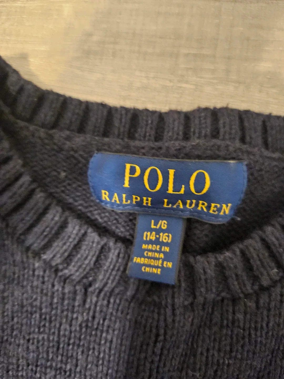 Polo Ralph Lauren Bear Sweater, Size L image indicator(5)