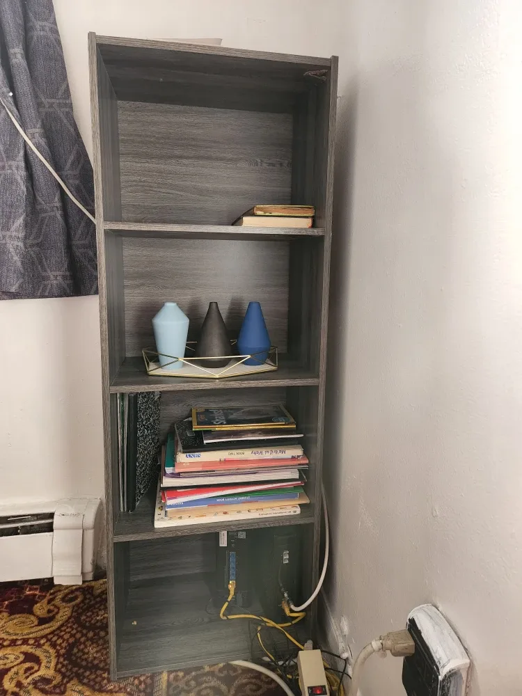 Grey Bookshelf