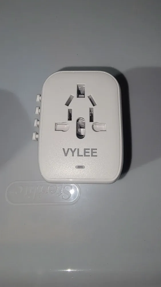 Vylee Universal Travel Adapter - White image indicator(8)