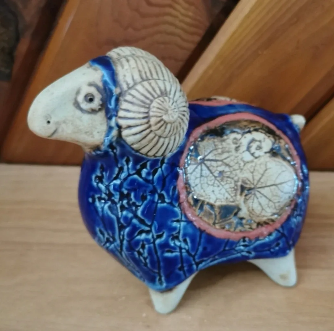 Handcrafted Pottery Ram image indicator(5)