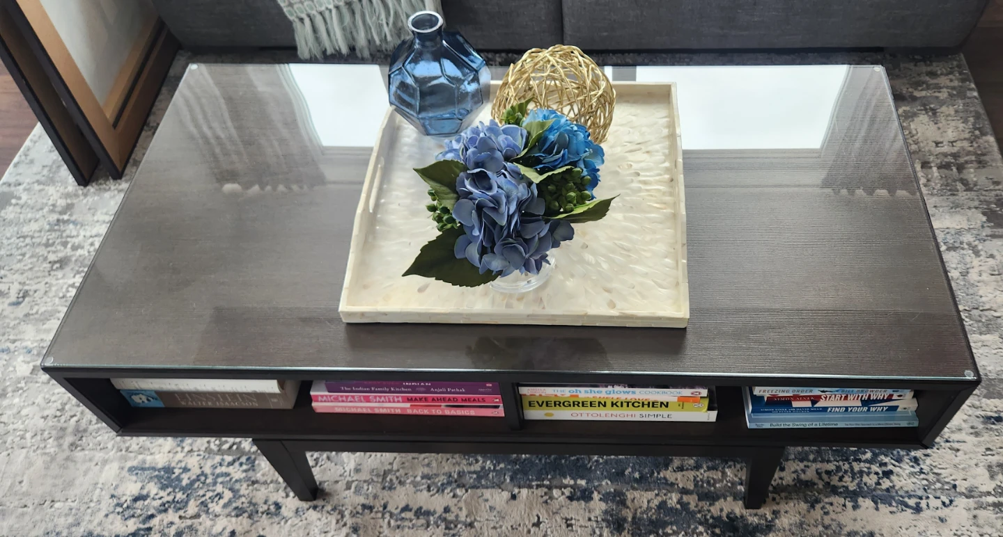 Glass Top Coffee Table - photo 2