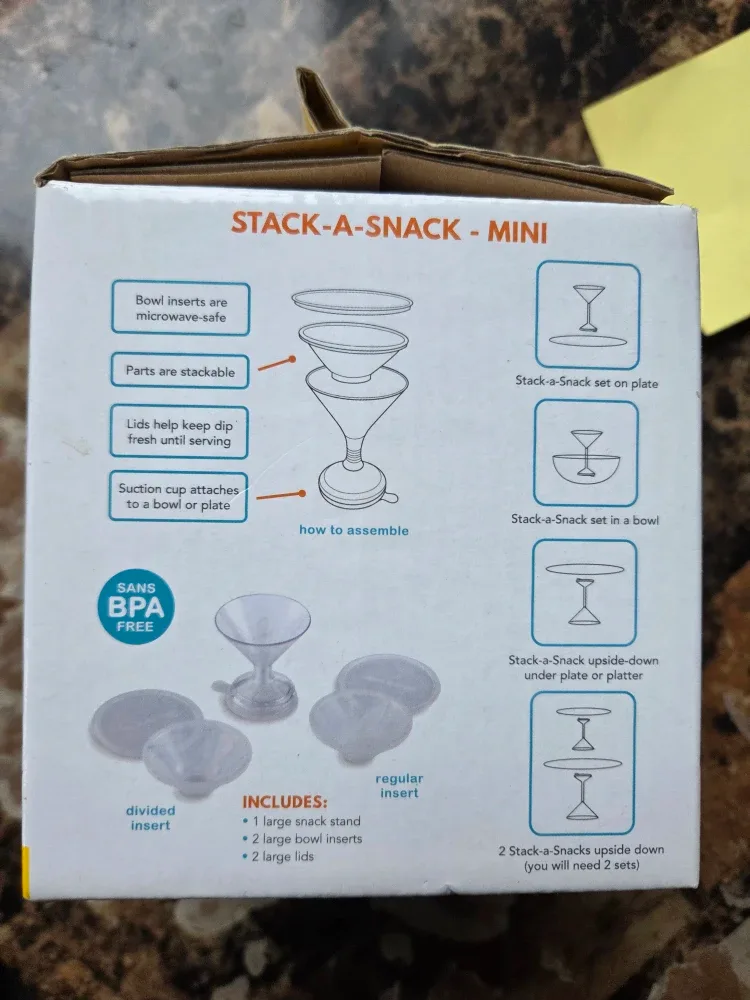 Brand New STACK-A-SNACK - MINI, Fun way to eat snack image indicator(3)