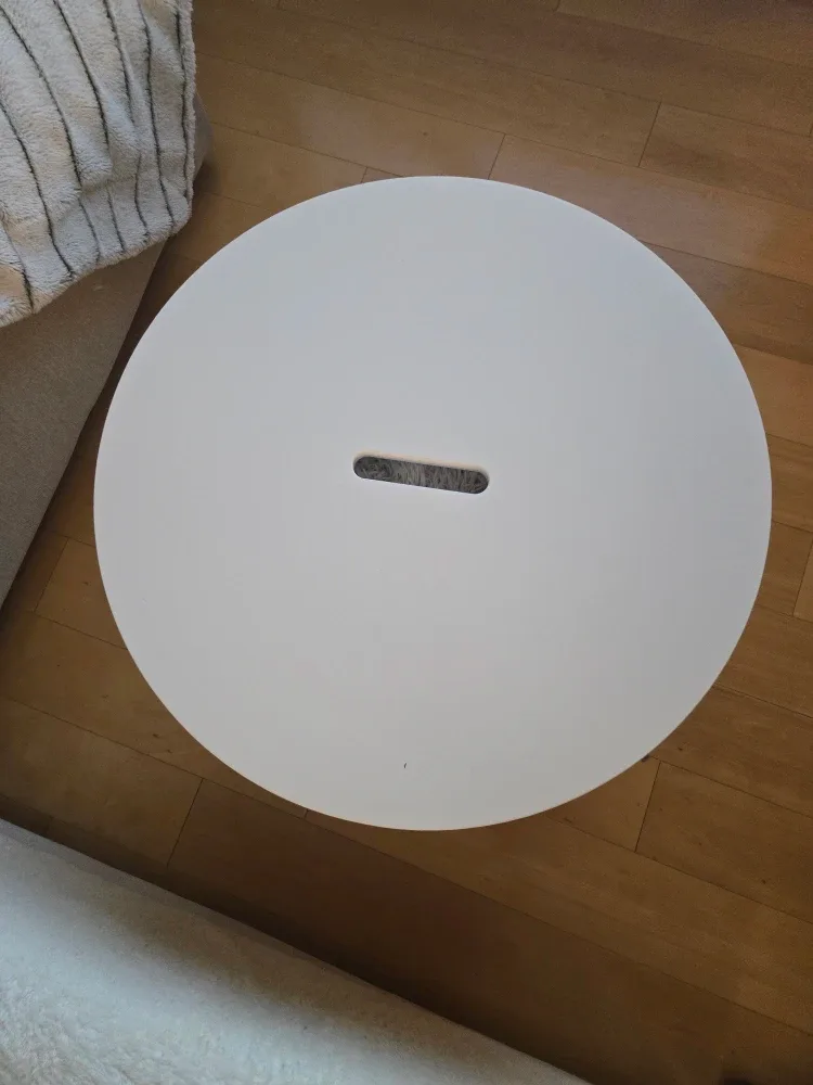 Ikea White Round Storage Side Table image indicator(3)