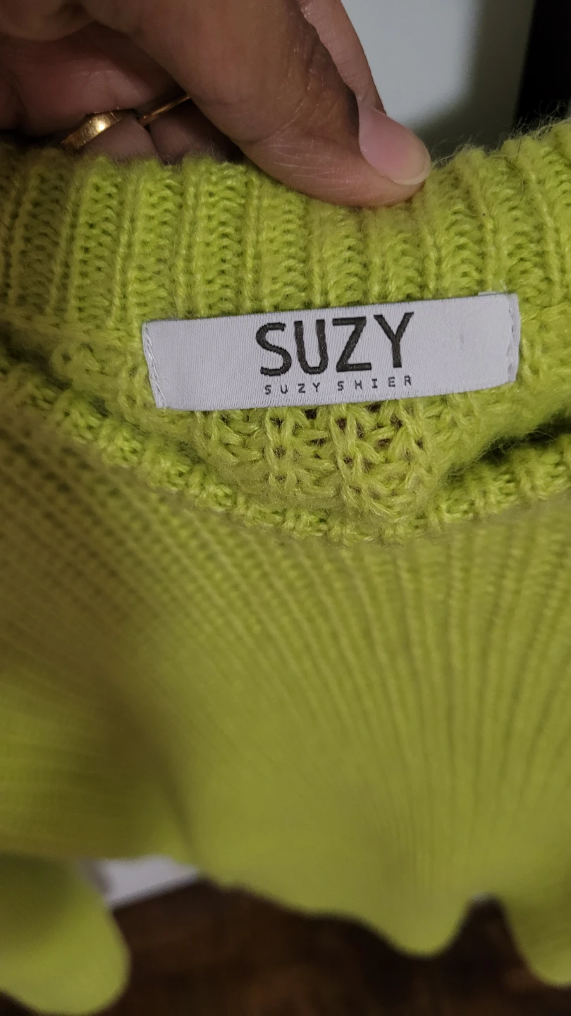Suzy Shier Green Knit Sweater - XS - photo 2