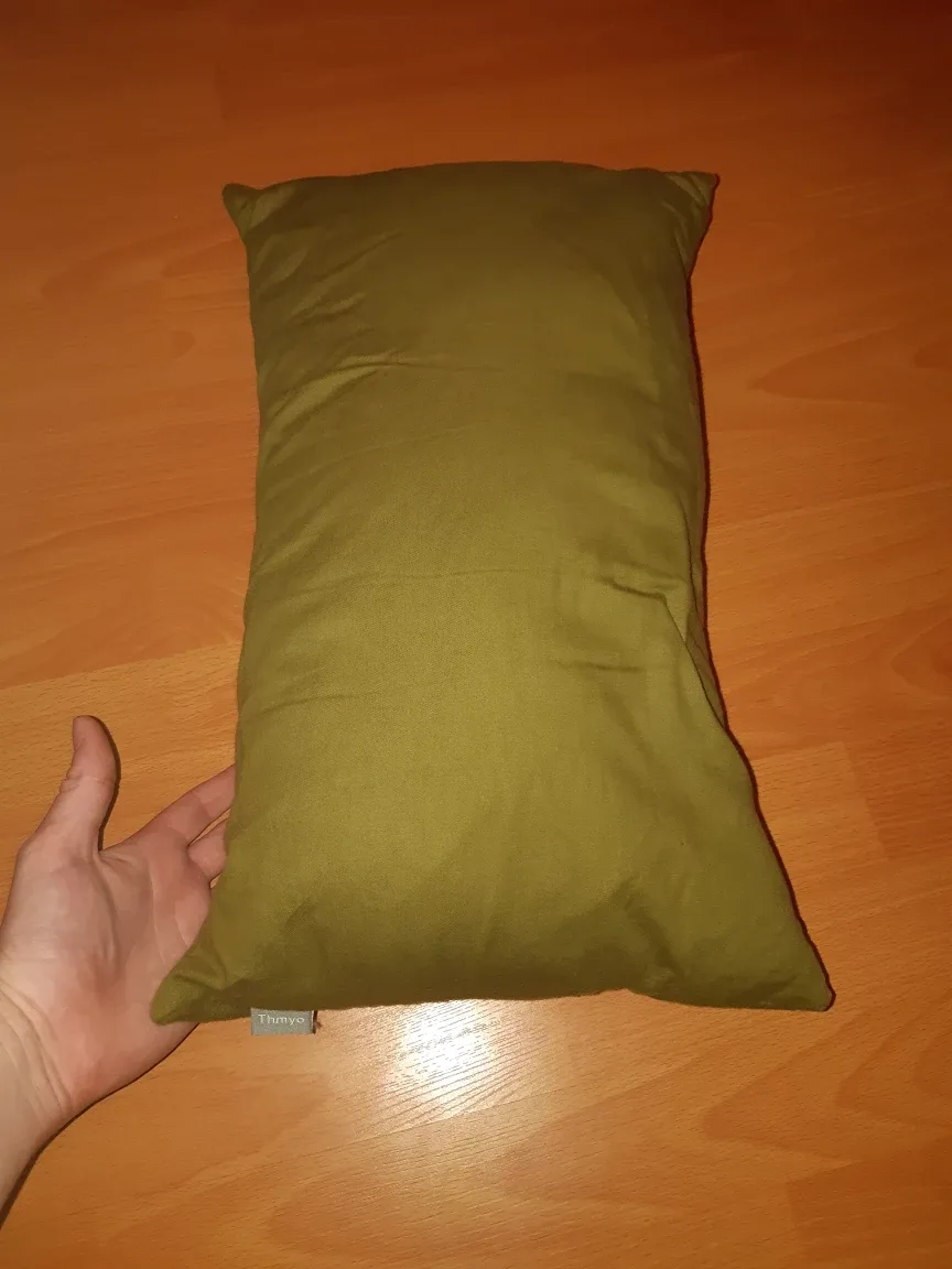 Olive Green Throw Pillow by Thmyo