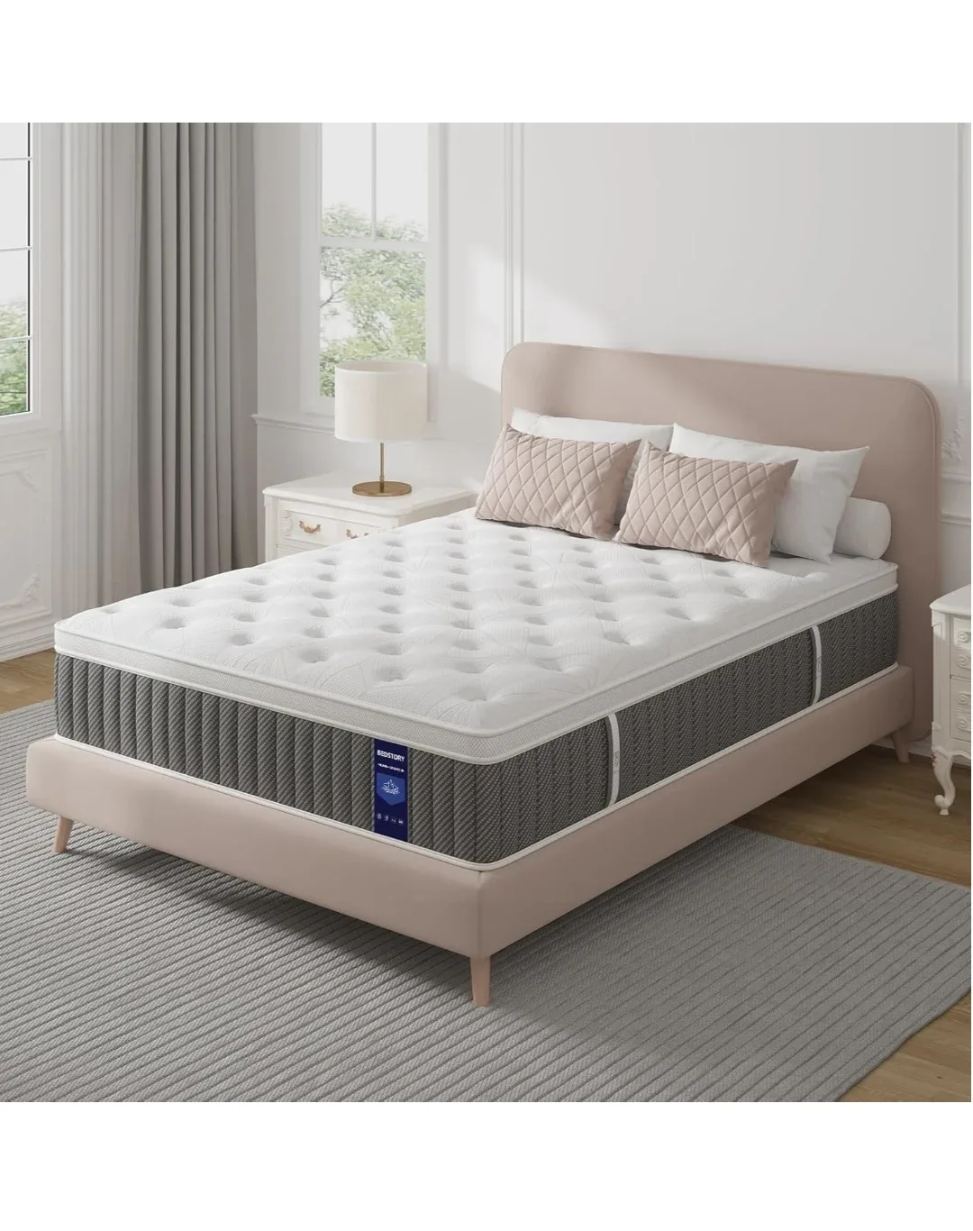 LIKE NEW - Mattress - Bedstory Memory Foam Hybrid,Queen Size image indicator(6)