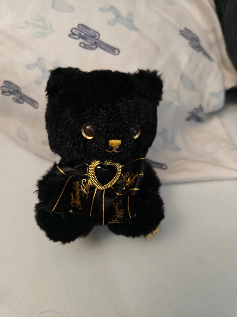 Twinkle Funny Black Bear Mini Plush image indicator(2)