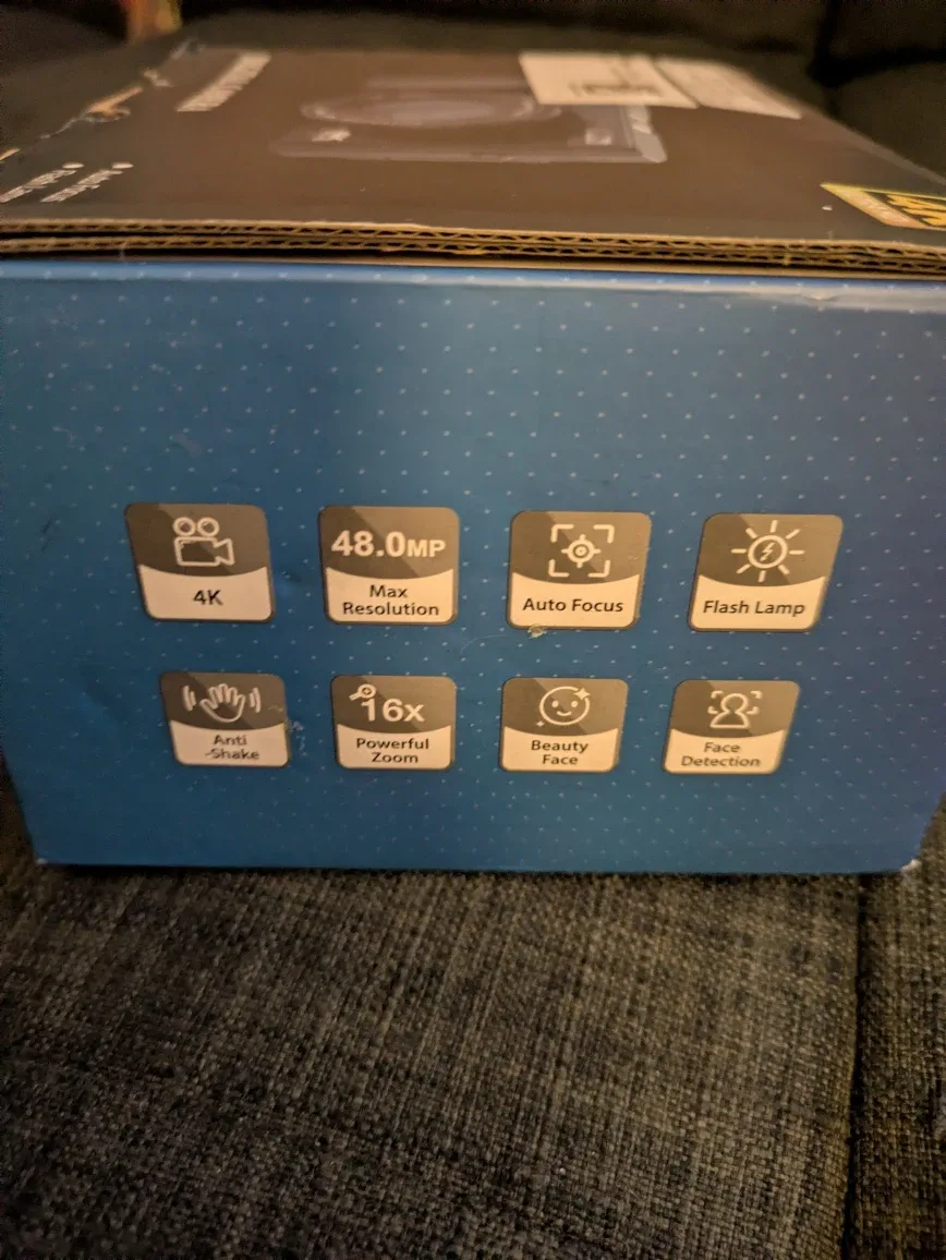 Digital Camera 4K CMOS Digital Zoom image indicator(9)