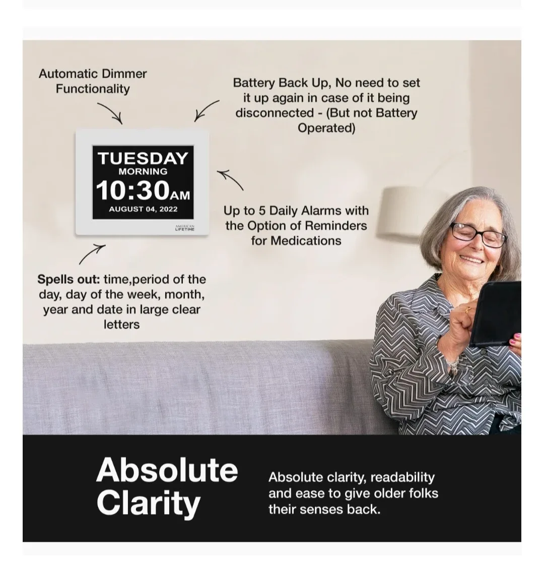 8 inch Digital Clock image indicator(3)