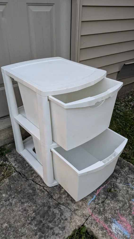 Sterilite 2-Drawer White Storage System image indicator(2)