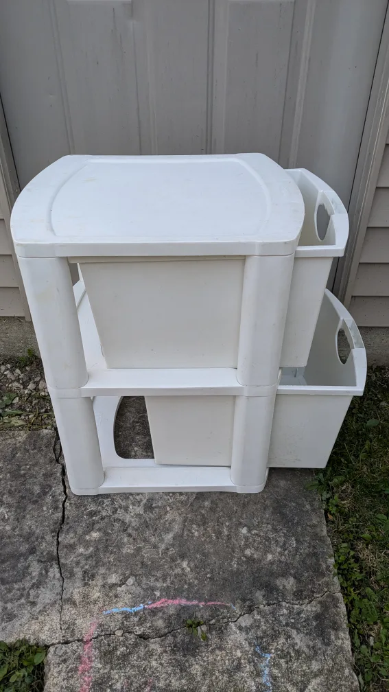 Sterilite 2-Drawer White Storage System image indicator(3)