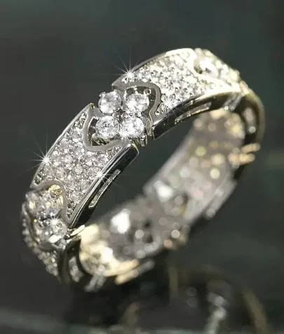 Gold Ring with Diamond Accents image indicator(2)