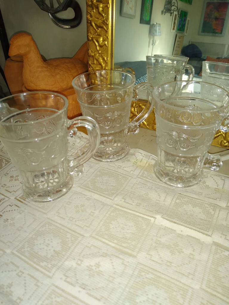 vintage Crystal Irish coffee mugs - photo 3