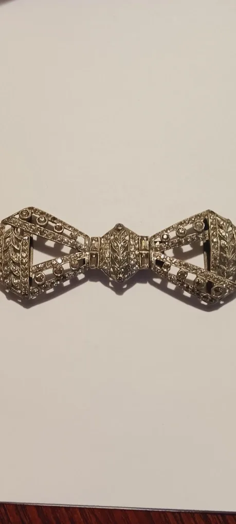 Antique Estate Art Deco 1920s Elegant Belt Buckle image indicator(3)