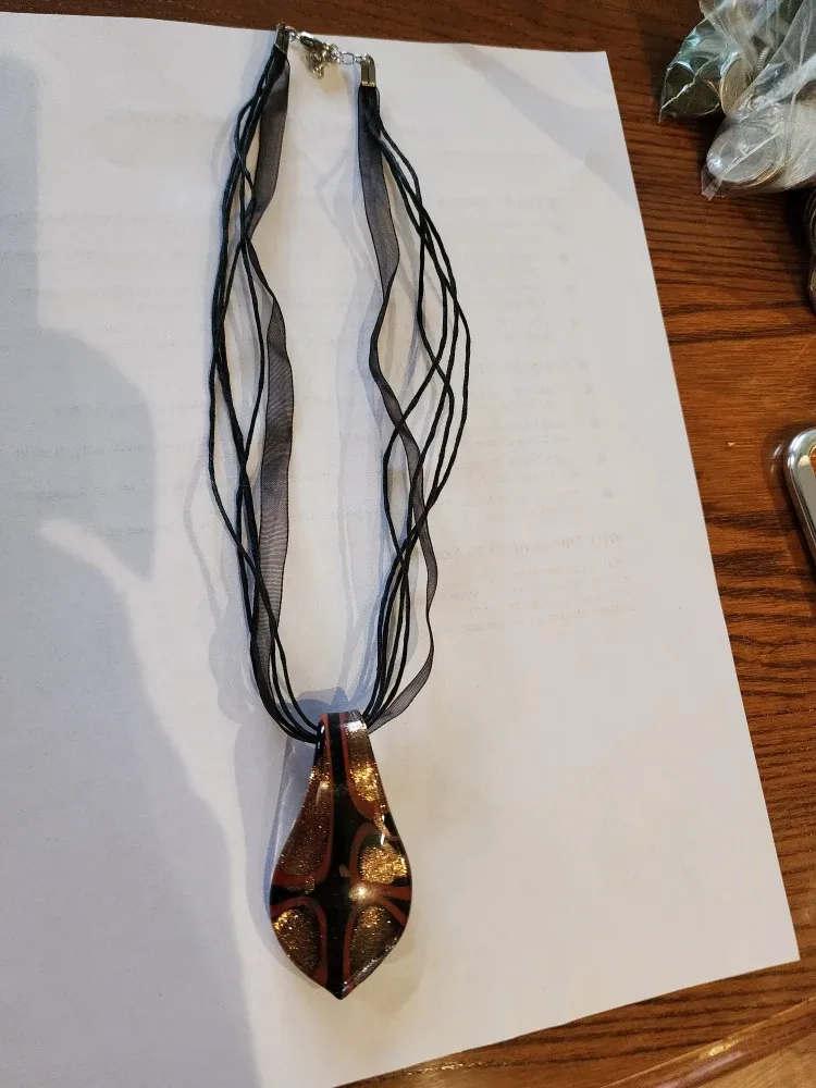 Murano Glass Pendant Necklace