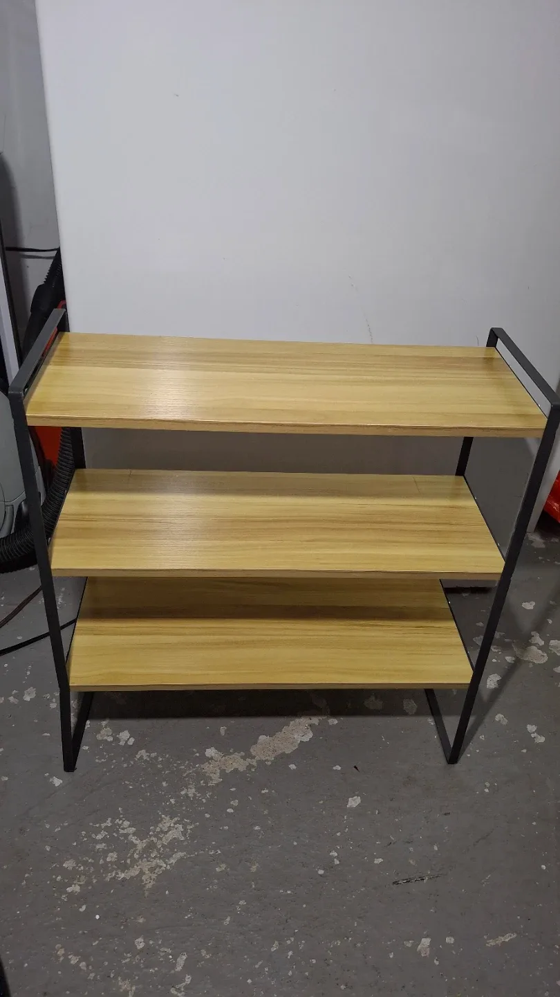 Wood & Metal 3-Tier Shelf (20"x8" h 21") image indicator(2)