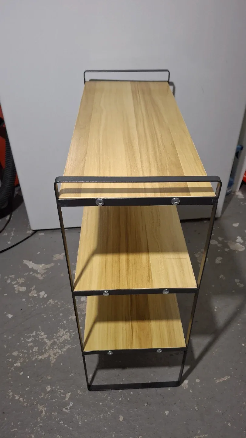 Wood & Metal 3-Tier Shelf (20"x8" h 21") image indicator(3)