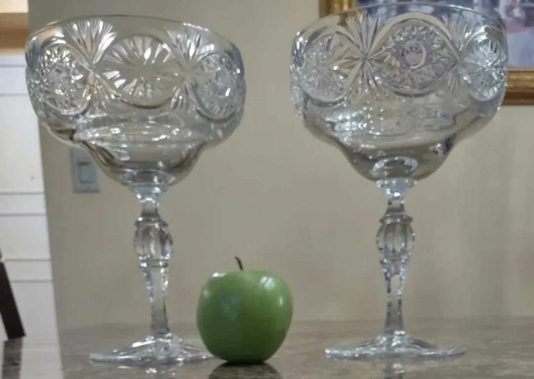 Crystal Fruit Bowls - Set of 2
