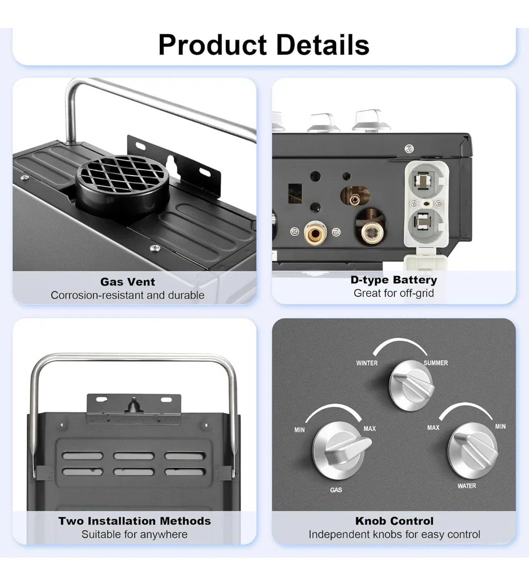 Tankless Water Heater - Portable, Ultra Slim image indicator(4)