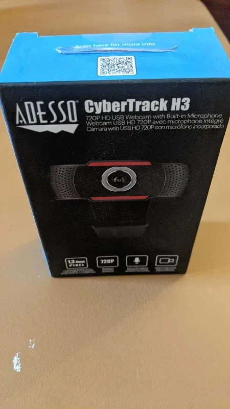 Adesso CyberTrack H3 Webcam - 720P HD image indicator(10)