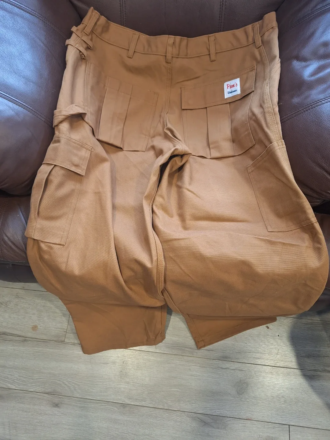 Pam's Toughwear Brown Cargo Pants image indicator(3)