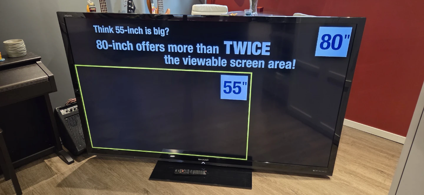 Sharp Aquos 80" LED TV - Model LC-80LE632U - photo 2