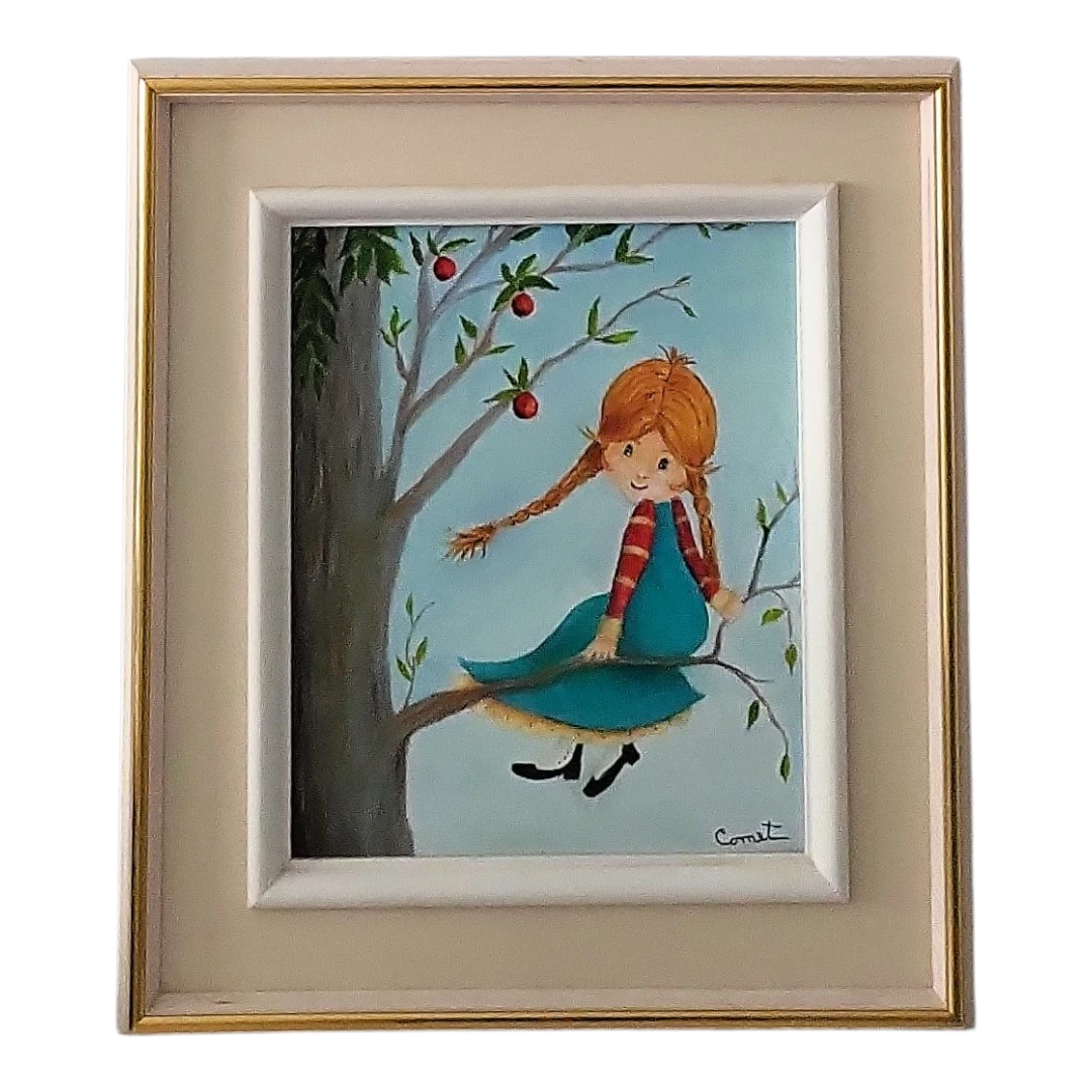 Original art signed "Cornet" Anne of Green Gables Style - photo 2