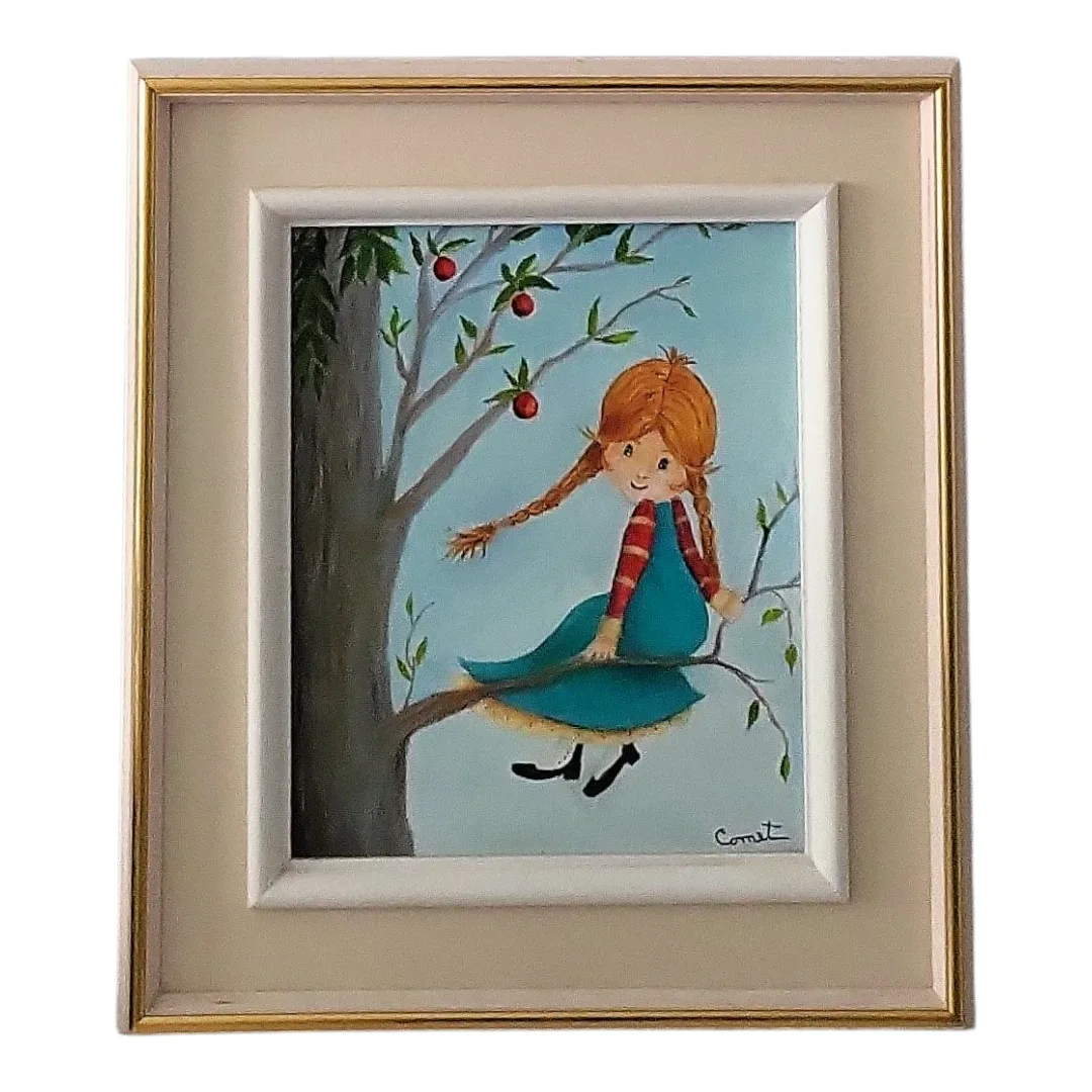 Original art signed "Cornet" Anne of Green Gables Style image indicator(2)