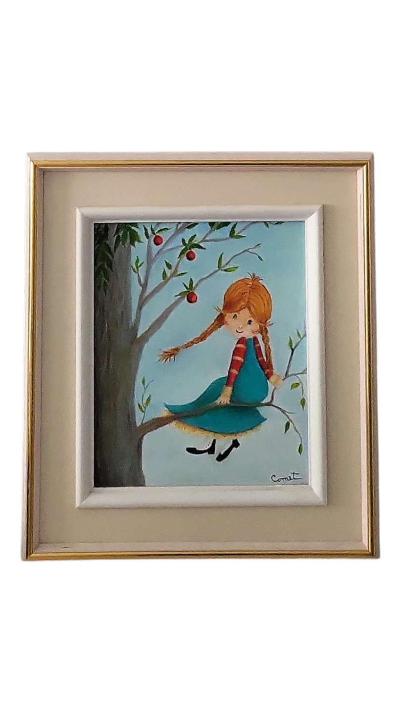 Original art signed "Cornet" Anne of Green Gables Style - photo 4