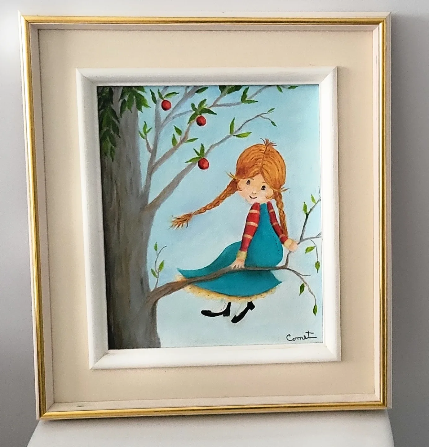 Original art signed "Cornet" Anne of Green Gables Style image indicator(8)